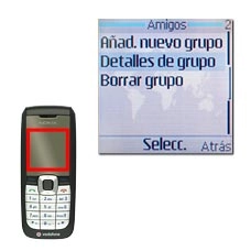 Vaya a Detalles de grupo y pulse la tecla de navegación.
