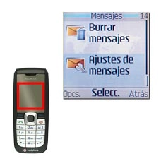 Vaya a Ajustes de mensajes y pulse la tecla de navegación.