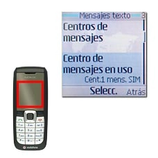 Centro de mensajes en uso, véase 2c.