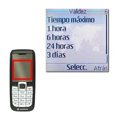 Vaya a Tiempo máximo y pulse la tecla de navegación.