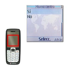 La pantalla muestra el ajuste actual (Sí o No).