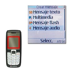 Vaya a Mensaje audio y pulse la tecla de navegación.