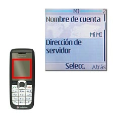 Vaya a Dirección de servidor y pulse la tecla de navegación.