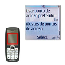 Vaya a Ajustes de puntos de acceso y pulse la tecla de navegación.