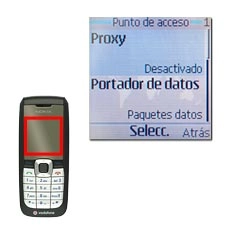 Vaya a Proxy y pulse la tecla de navegación.