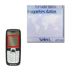 Elija Paquetes datos y pulse la tecla de navegación.