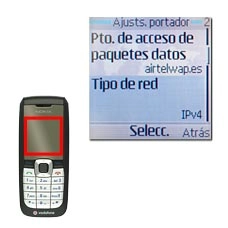 Vaya a Tipo de red y pulse la tecla de navegación.