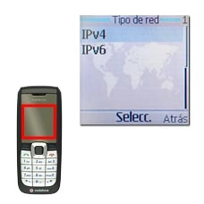 Elija IPv4 o IPv6 y pulse la tecla de navegación.