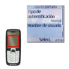 Vaya a Nombre de usuario y pulse la tecla de navegación.