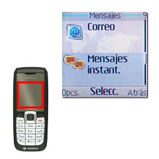 Vaya a Mensajes instant. y pulse la tecla de navegación.