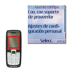 Vaya a Ajustes de configuración personal y pulse la tecla de navegación.