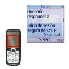 Vaya a Inicio de sesión seguro de SMTP y pulse la tecla de navegación.