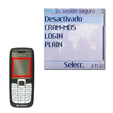 Vaya a Desactivado y pulse la tecla de navegación.