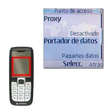 Vaya a Portador de datos y pulse la tecla de navegación.