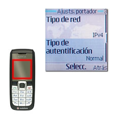 Vaya a Tipo de autentificación y pulse la tecla de navegación.