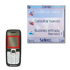 Vaya a Escribir cor. nuevo y pulse la tecla de navegación.