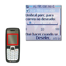 Cuando la casilla a la izquierda del punto del menú está marcada con una V, la función está activada.