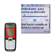 Vaya a Umbral porc. para correo no deseado.