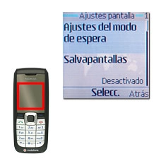 Vaya a Ajustes del modo de espera y pulse la tecla de navegación.