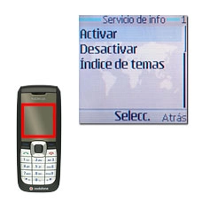 Elija Activar, Desactivar o Índice de temas y pulse la tecla de navegación.El ajuste seleccionado aparece brevemente en la pantalla.