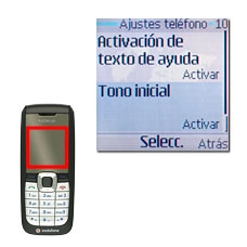 Vaya a Tono inicial y pulse la tecla de navegación.