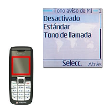 Elija el tono deseado:Desactivado