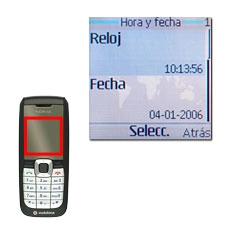 Vaya a Reloj y pulse la tecla de navegación.