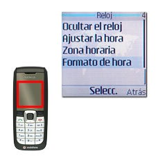 Vaya a Formato de hora y pulse la tecla de navegación.