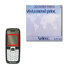 Vaya a Vista menú princ. y pulse la tecla de navegación.