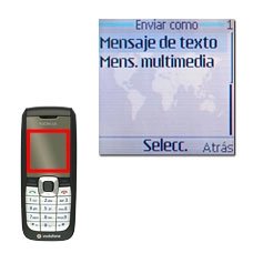 Elija Mensaje de texto o Mens. multimedia y pulse la tecla de navegación.El teléfono crea ahora un mensaje al que se adjunta la cita.