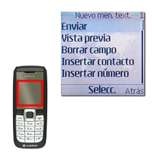 Vaya a Enviar y pulse la tecla de navegación.