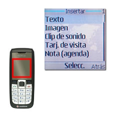 Vaya a Texto y pulse la tecla de navegación.Introduzca un texto que la acompañe si lo desea.