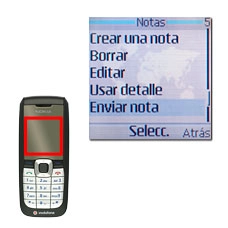 Vaya a Enviar nota y pulse la tecla de navegación.
