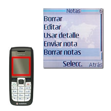 Vaya a Borrar notas y pulse la tecla de navegación.