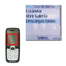 Si selecciona Descargas tonos: