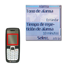 Vaya a Tiempo de repetición de alarma y pulse la tecla de navegación.