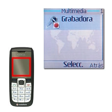 Vaya a Grabadora y pulse la tecla de navegación.