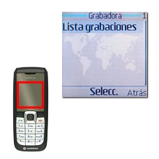 Vaya a Lista grabaciones y pulse la tecla de navegación.