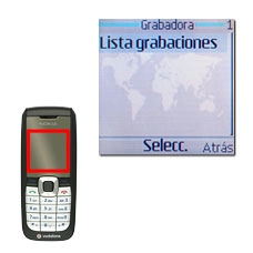 Vaya a Lista grabaciones y pulse la tecla de navegación.