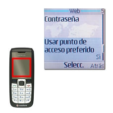 Vaya a Usar punto de acceso preferido y pulse la tecla de navegación.