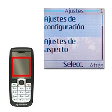 Vaya a Ajustes de configuración y pulse la tecla de navegación.