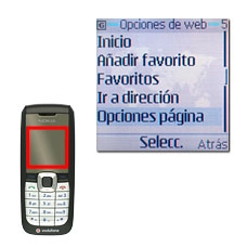 Vaya a Opciones página y pulse la tecla de navegación.
