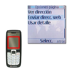 Vaya a Enviar direcc. web y pulse la tecla de navegación.