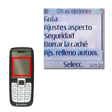 Vaya a Ajs. relleno autom. y pulse la tecla de navegación.