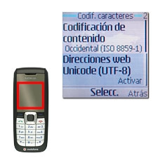Si selecciona Direcciones web Unicode (UTF-8):