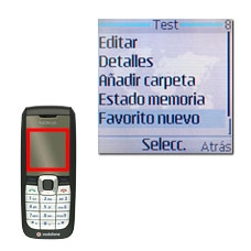 Vaya a Favorito nuevo y pulse la tecla de navegación.
