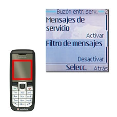 Elija uno de los ajustes siguientes:Filtro de mensajes, véase 2a.