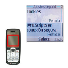 Vaya a WMLScripts en conexión segura y pulse la tecla de navegación.