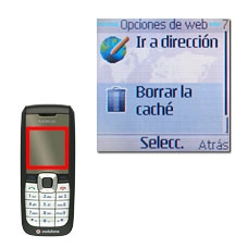 Vaya a Borrar la caché y pulse la tecla de navegación.