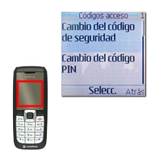 Elija el código de acceso deseado:Cambio del código de seguridad, véase 2a.